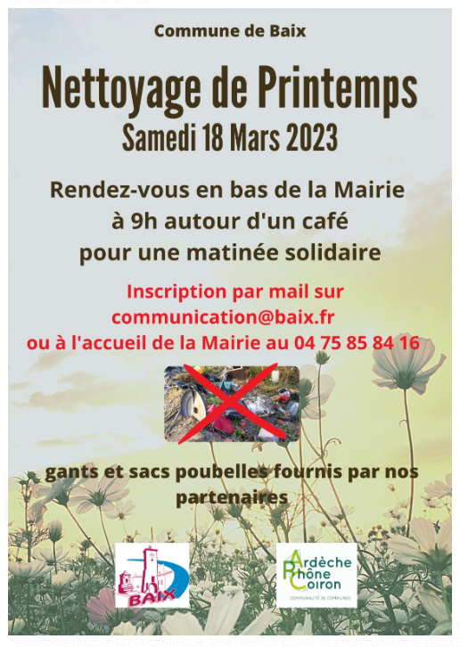 Lire la suite à propos de l’article Nettoyage de printemps !